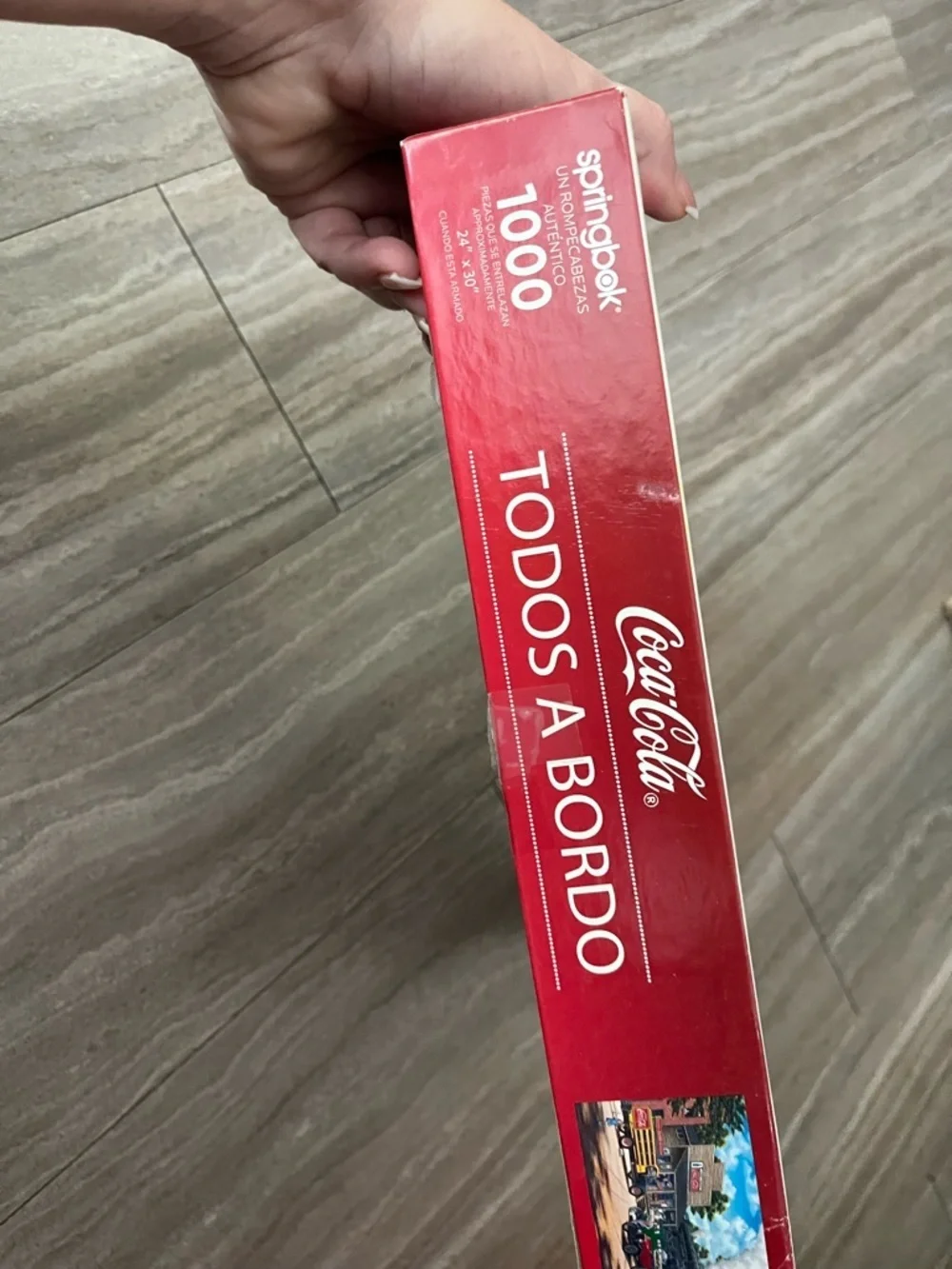 Springbok 1000 Piece Jigsaw Puzzle Coca-Cola All Aboard Complete Vtg Car Store